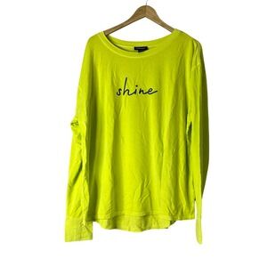 A628887 STUDIO PARK X KERSTIN LINDQUIST Affirmations Knit Top Vibrant Pear M